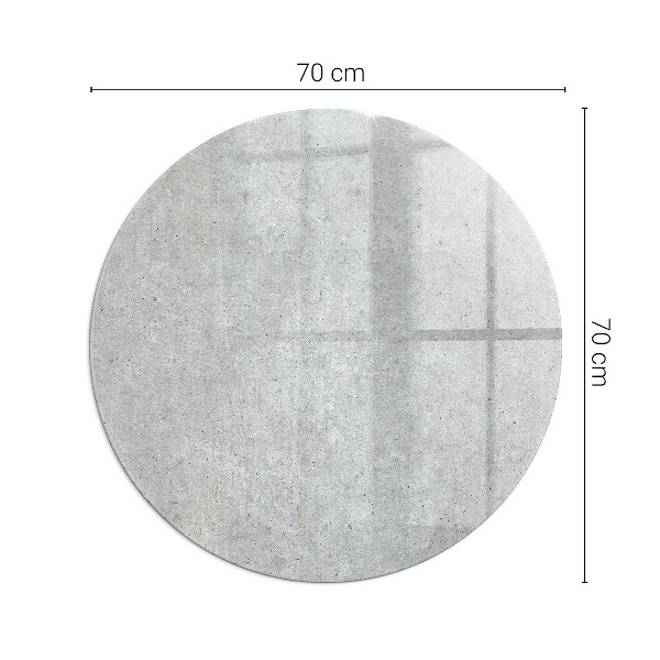 Round glass hearths for wood burners Raw concrete texture