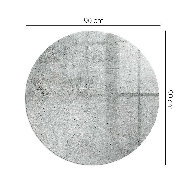 Round glass hearths for wood burners Raw concrete texture