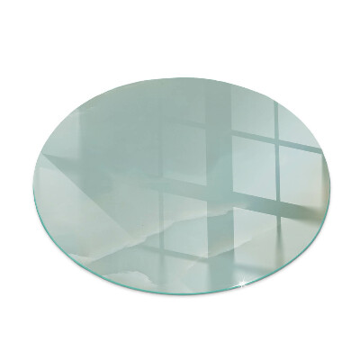 Round glass fire hearth Delicate marble pattern