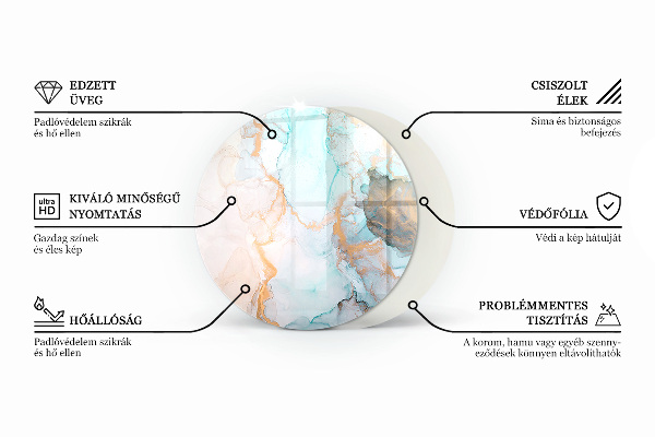 Round glass hearths for wood burners Color Gray