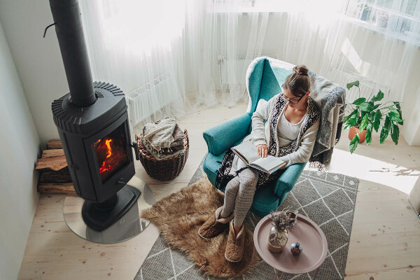 Round glass hearths for wood burners Color Beige