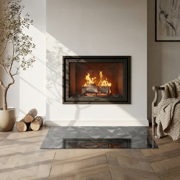 Rectangular glass hearth for log burner Three-dimensional geometry