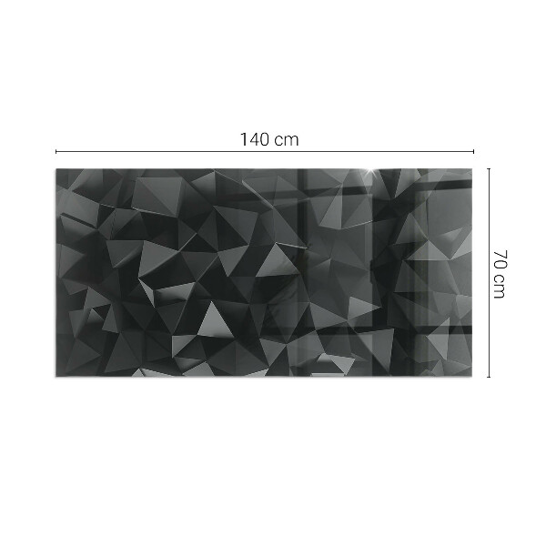 Rectangular glass hearth for log burner Three-dimensional geometry