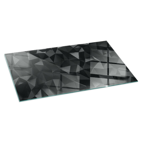 Rectangular glass hearth for log burner Three-dimensional geometry