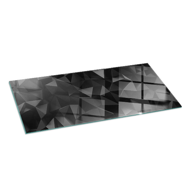 Rectangular glass hearth for log burner Three-dimensional geometry