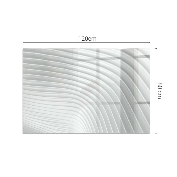 Rectangular glass hearth for wood stove Waves of delicate lines