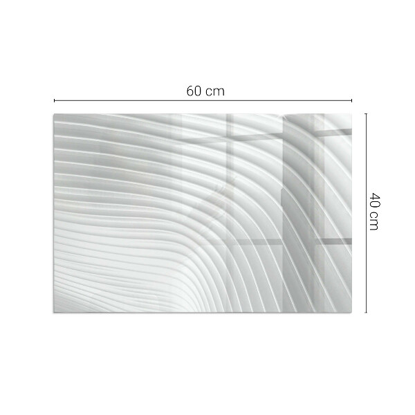 Rectangular glass hearth for wood stove Waves of delicate lines
