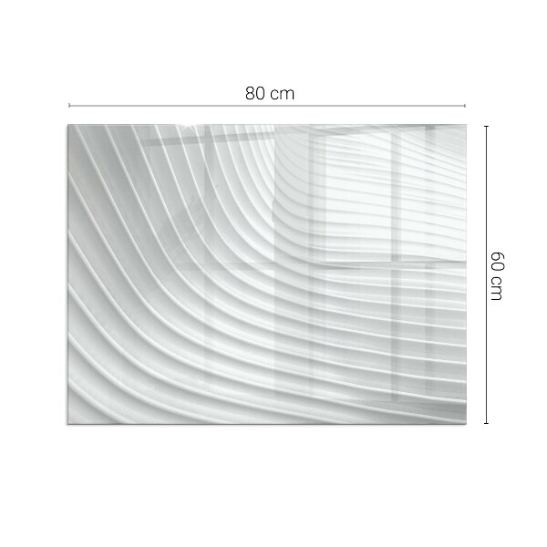 Rectangular glass hearth for wood stove Waves of delicate lines