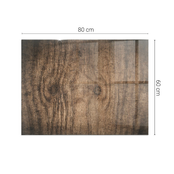 Rectangular glass hearth for log burner Natural wood pattern