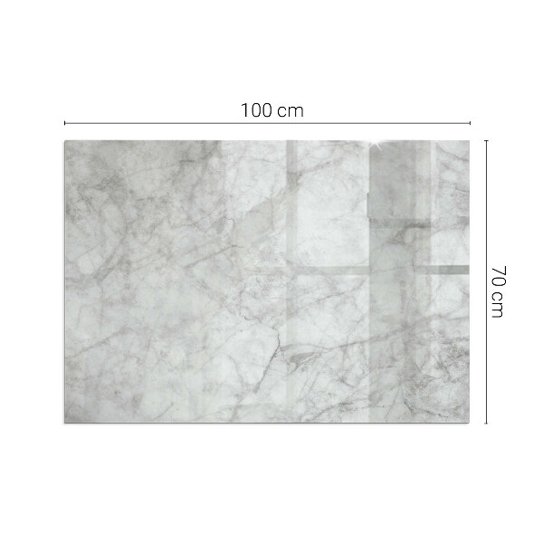 Rectangular glass hearth for wood stove Marble structure pattern