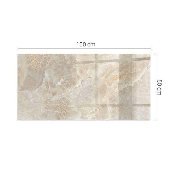 Rectangular glass hearth for wood stove Natural stone pattern