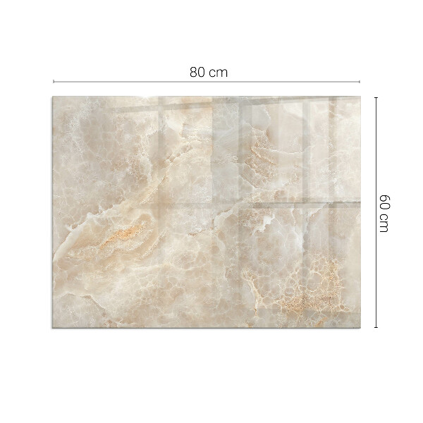 Rectangular glass hearth for wood stove Natural stone pattern