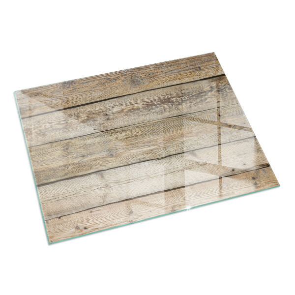 Rectangular glass hearth for log burner Texture of wooden boards