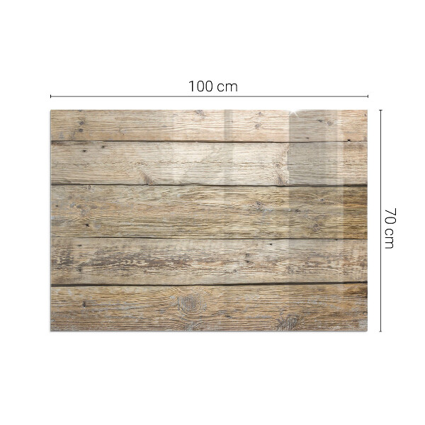 Rectangular glass hearth for log burner Texture of wooden boards