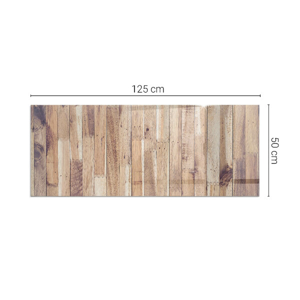 Rectangular glass hearth for wood stove Wooden board in the layout