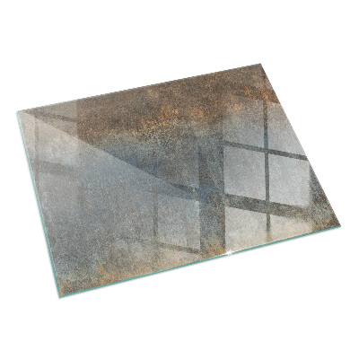 Rectangular glass hearth Abstract texture pattern