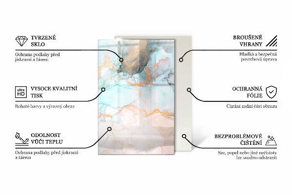Rectangular glass hearth for log burner Wooden board with grain