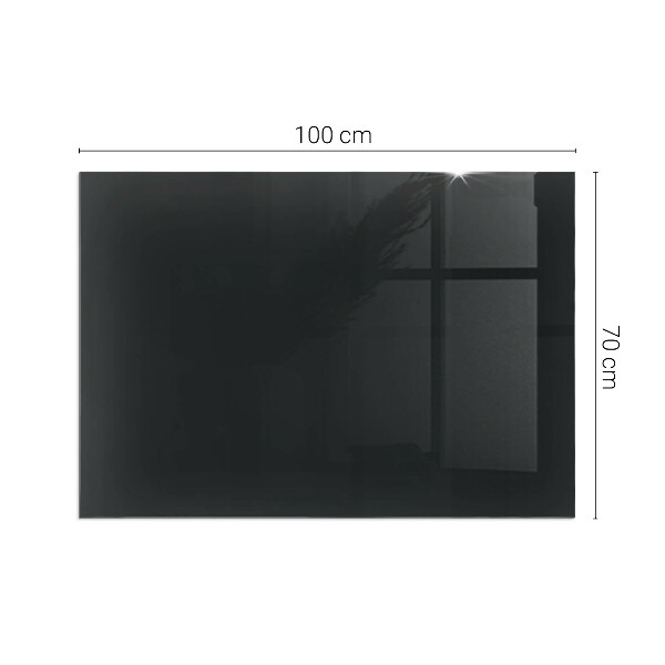 Rectangular glass hearth for log burner Color Black