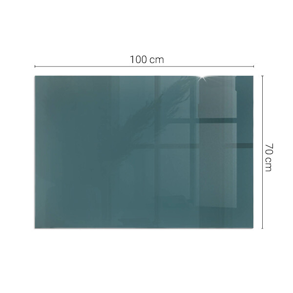 Rectangular glass hearth for wood stove Sea Color