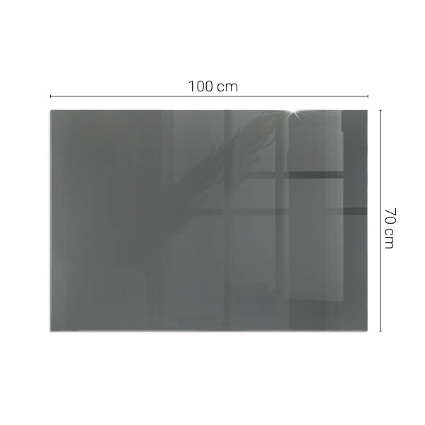 Rectangular glass hearth Color Gray-brown