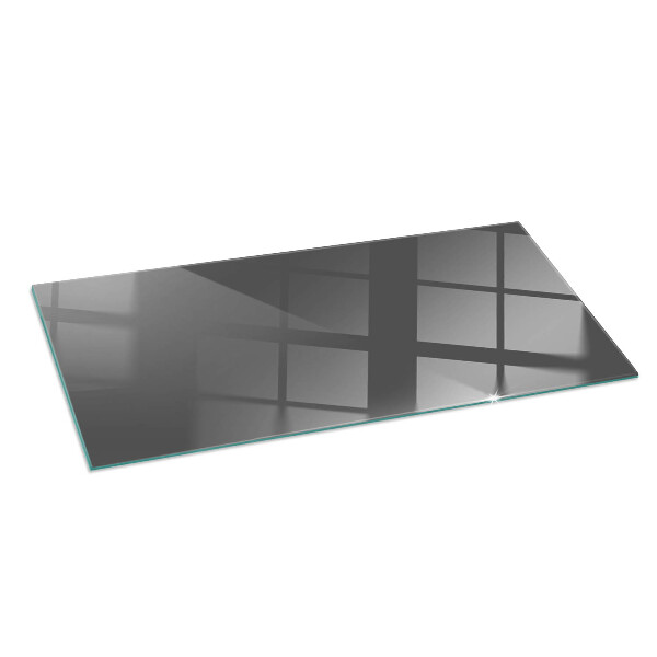 Rectangular glass hearth Color Gray-brown
