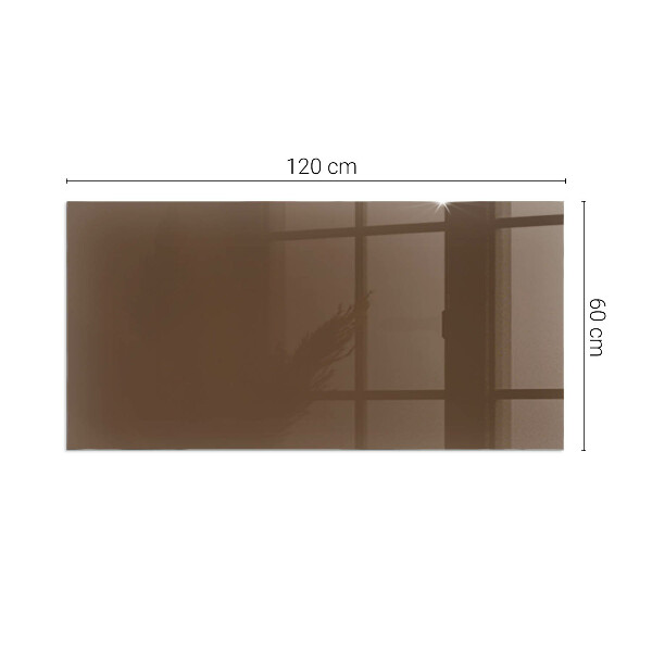 Rectangular glass hearth for log burner Color Brown