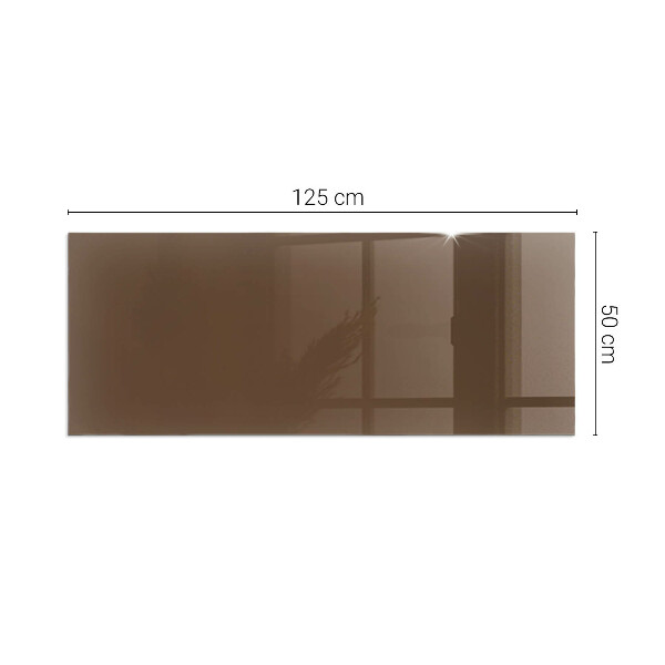 Rectangular glass hearth for log burner Color Brown