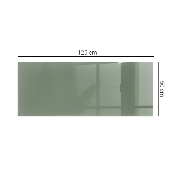 Rectangular glass hearth Olive color
