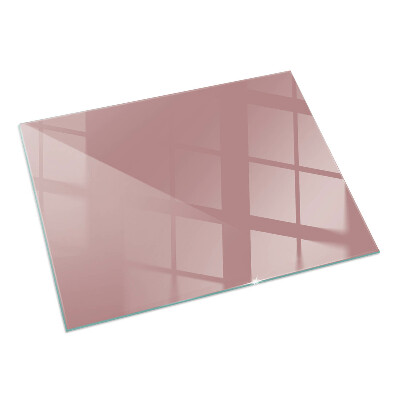 Rectangular glass hearth for log burner Color Pink
