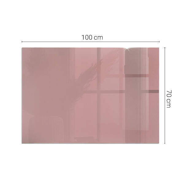 Rectangular glass hearth for log burner Color Pink