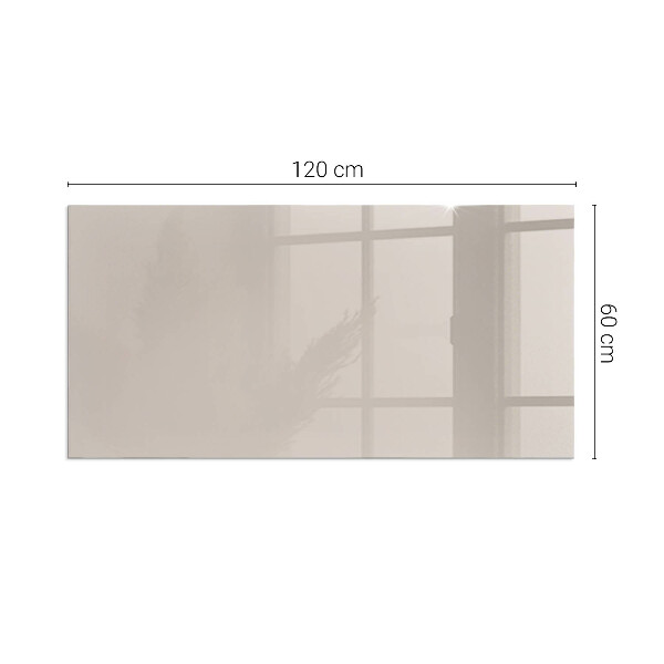 Rectangular glass hearth Color Light Brown