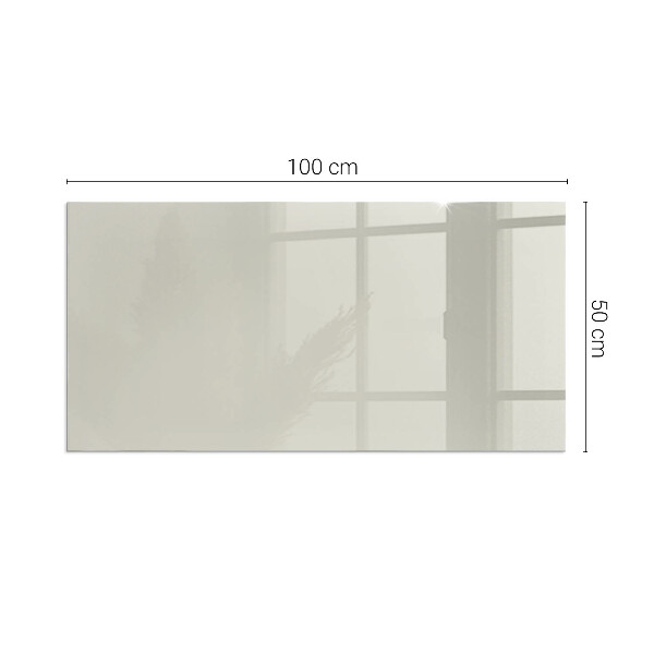 Rectangular glass hearth for log burner Light Cream Color