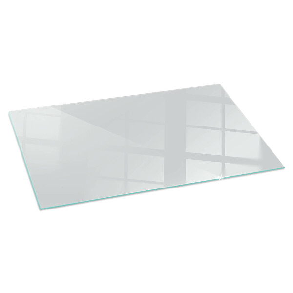 Rectangular glass hearth Color Gray