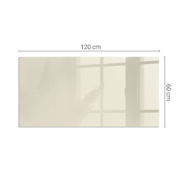 Rectangular glass hearth Color Beige