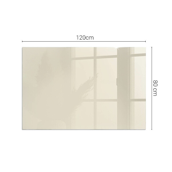 Rectangular glass hearth Color Beige