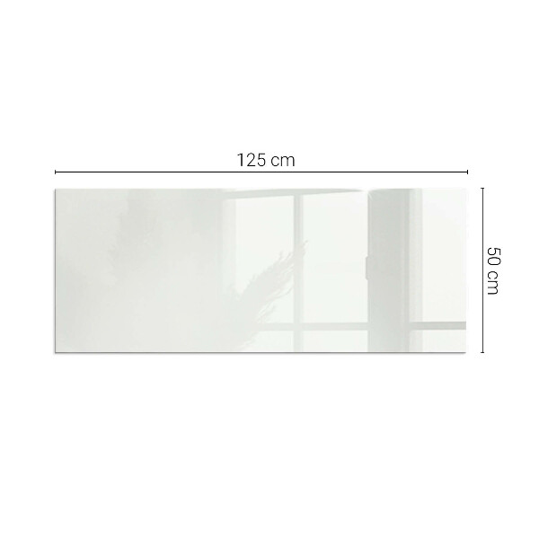 Rectangular glass hearth for wood stove Ivory color