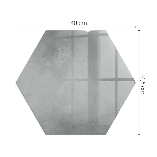 Hexagonal corner glass hearth Concrete texture with effect