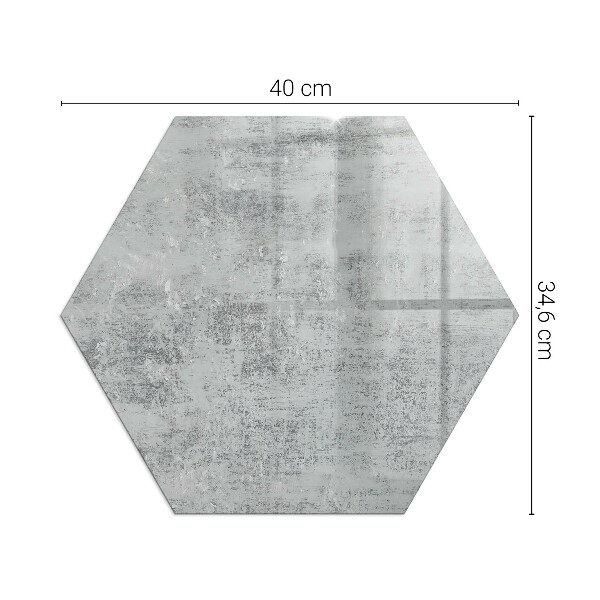 Hexagonal glass hearth for stove Abstract background texture