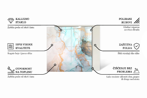 Hexagonal glass hearth pad Boards in different shades