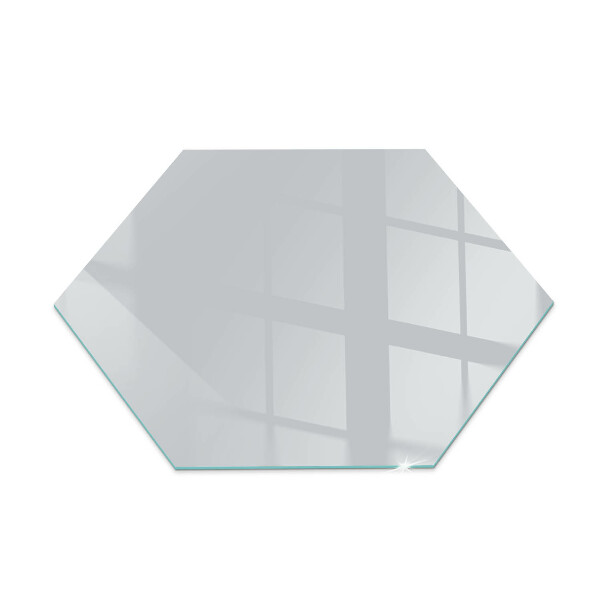 Hexagonal glass hearth pad Color Gray