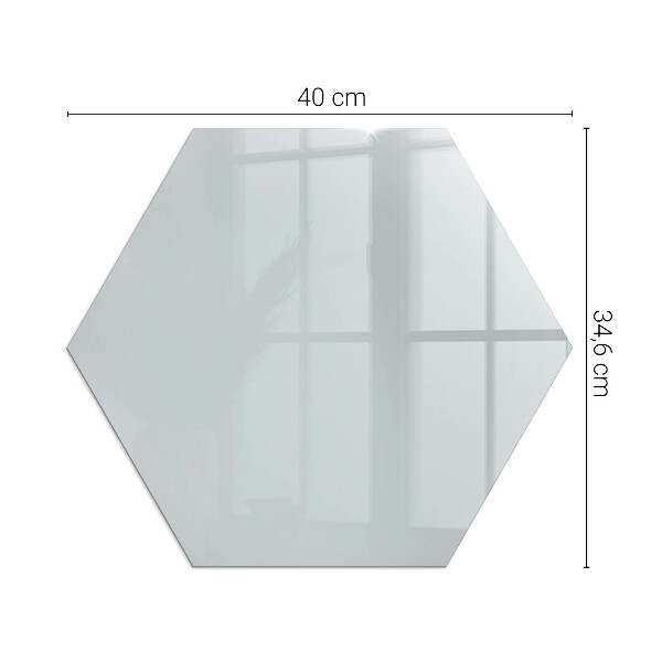 Hexagonal glass hearth pad Color Gray