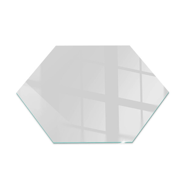 Hexagonal corner glass hearth Color Gray
