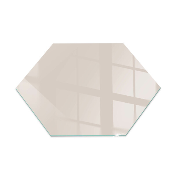 Hexagonal glass hearth pad Color Pale Pink