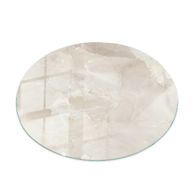 Round glass table top Marble pattern