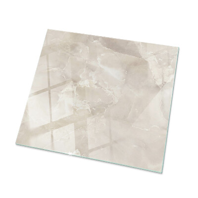 Rectangular glass table top Marble pattern