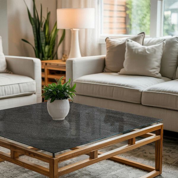 Decorative glass table top with print Natural stone pattern