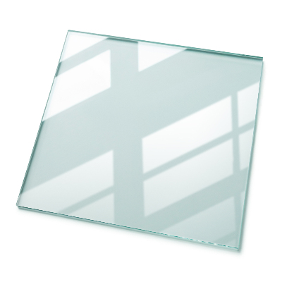 Rectangular glass table top transparent