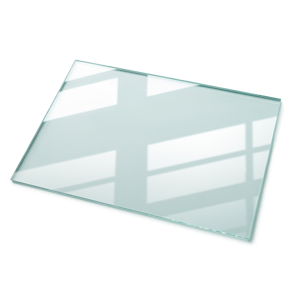 Rectangular glass table top transparent
