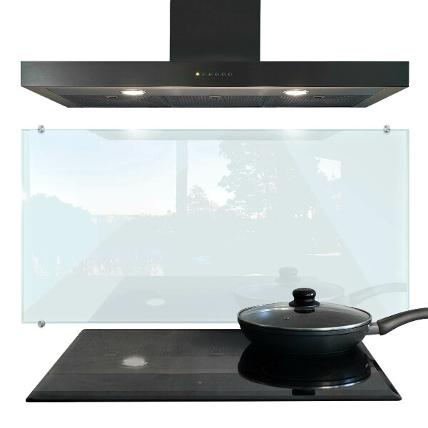 Transparent glass splashback 100x50 cm