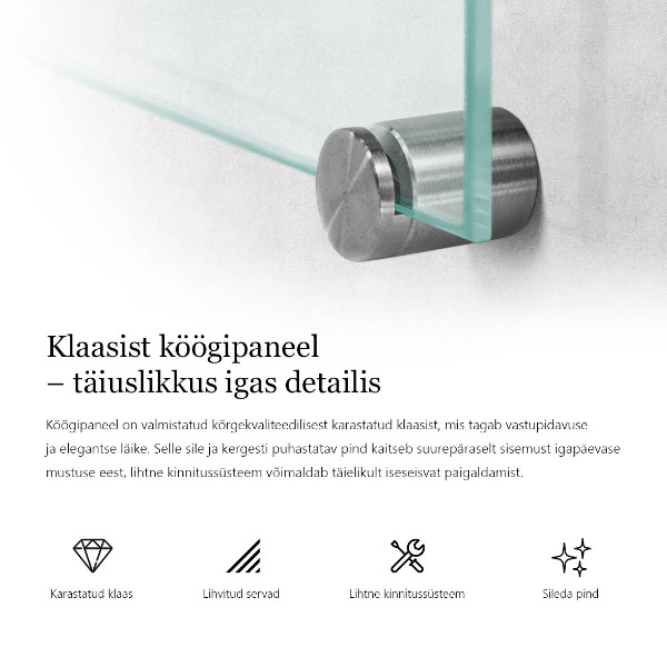 Kitchen wall panels transparent 120x60 cm